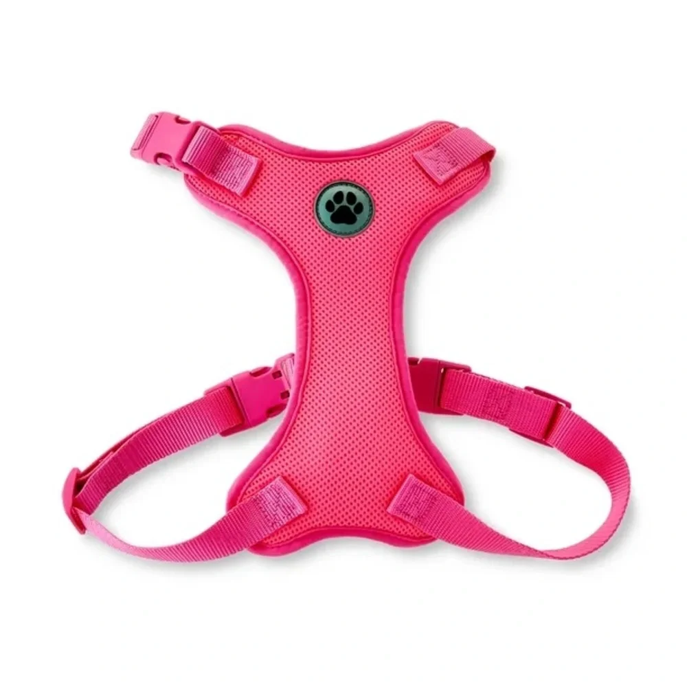 Vibrant Life Mesh Adjustable, Reflective Dog Walking Harness, Pink, Large NEW